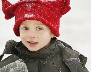 Boy in snow